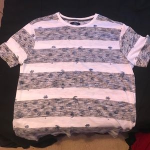 Striped Graphic Beach Tee
